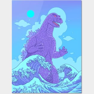 kaiju wave Posters and Art